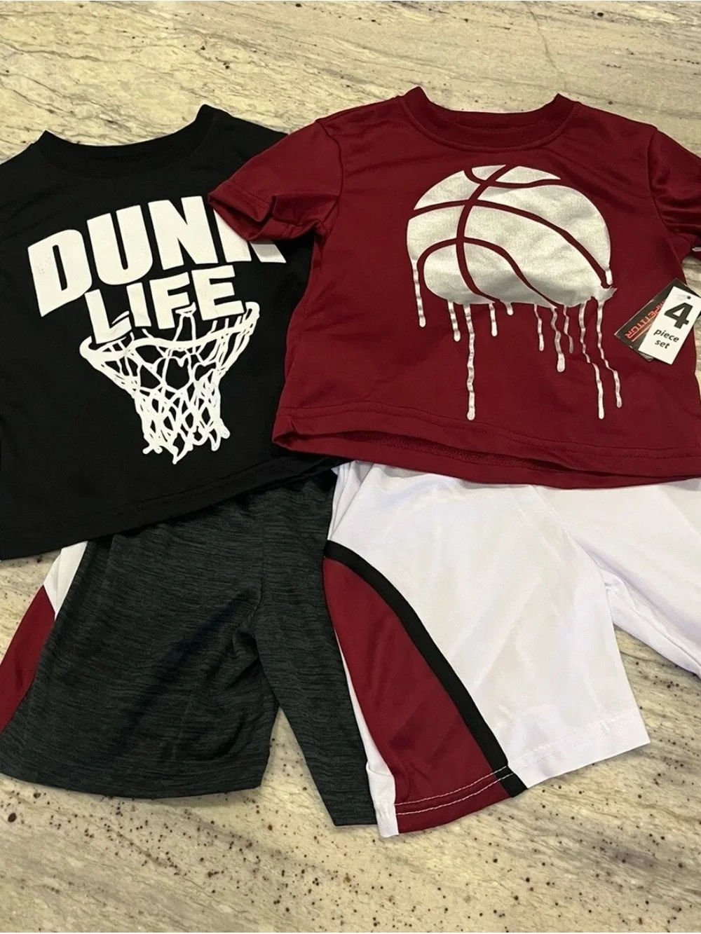 Kids'  Basketball Graphic Tee & Shorts Set size 2T